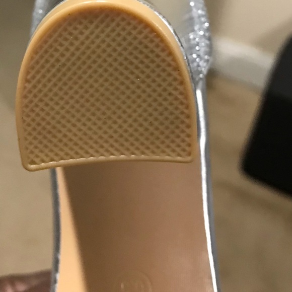 Sparkly silver rhinestone block heels - Picture 3 of 14